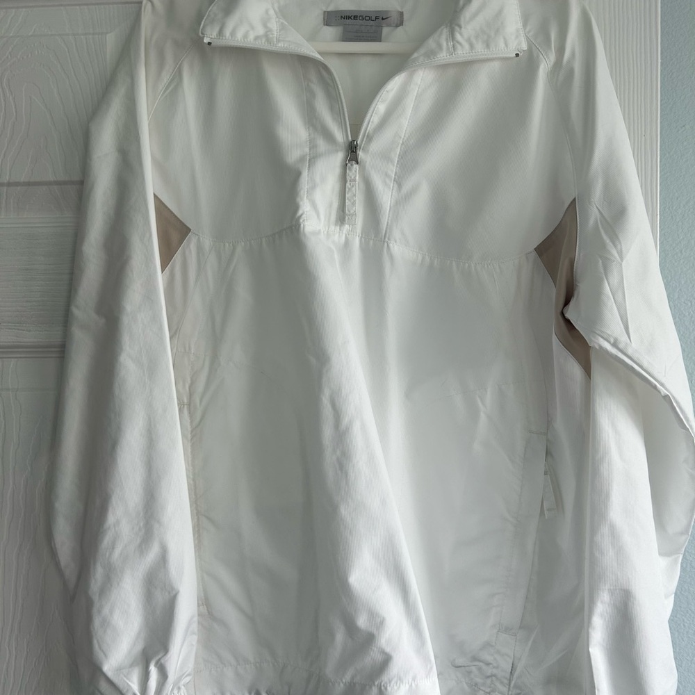 Nike Golf White Windbreaker